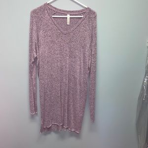 🤱🏼 Latched mama relaxed sweater nursing tunic purple